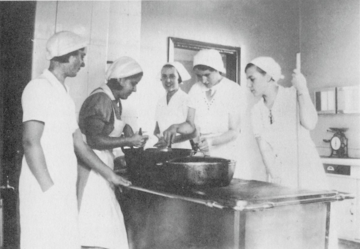 Högvallaflickor på 1930-talet.