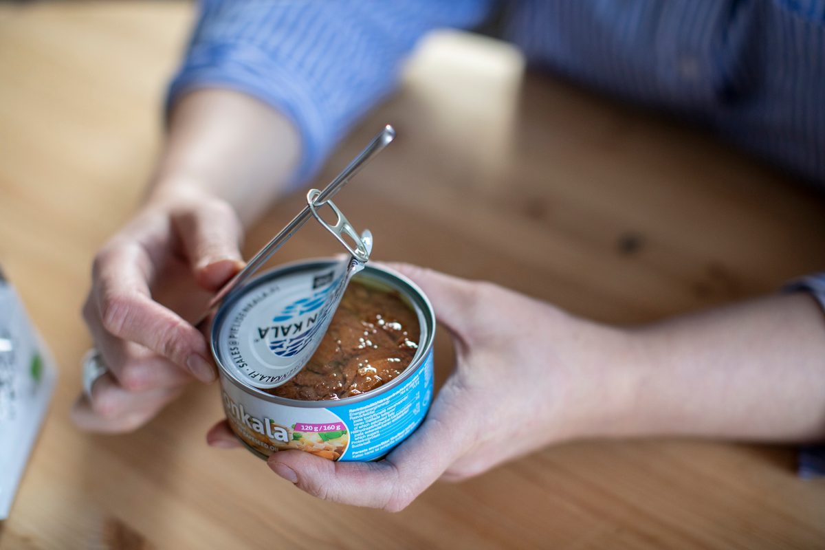 Konservburken krävde en viss handkraft